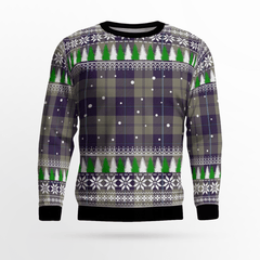 Clan Cunningham Dress Blue Dancers Tartan Christmas Ugly Sweater IW60 Cunningham Dress Blue Dancers Tartan Tartan Ugly Sweater