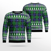 Clan Graham of Menteith Modern Tartan Christmas Ugly Sweater JD66 Graham of Menteith Modern Tartan Tartan Ugly Sweater