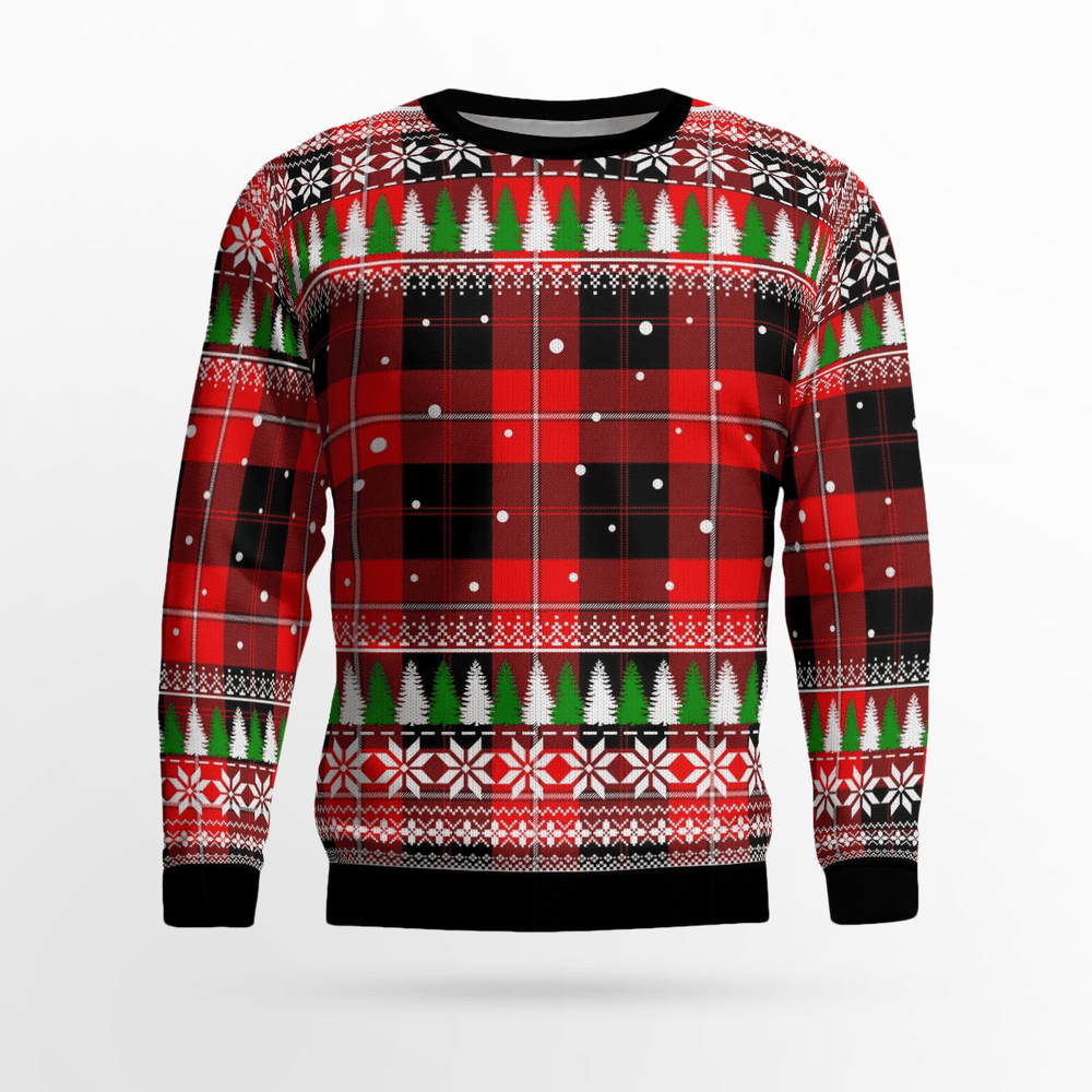 Clan Cunningham Modern Tartan Christmas Ugly Sweater FW81 Cunningham Modern Tartan Tartan Ugly Sweater