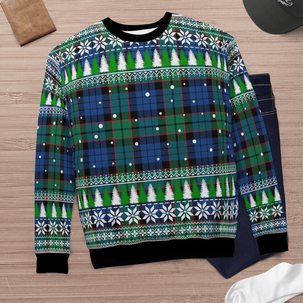 Clan Fletcher Ancient Tartan Christmas Ugly Sweater KK28 Fletcher Ancient Tartan Tartan Ugly Sweater