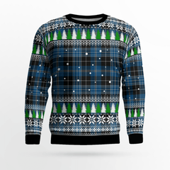 Clan Clergy Blue Tartan Christmas Ugly Sweater VQ26 Clergy Blue Tartan Tartan Ugly Sweater