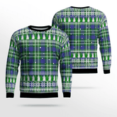 Clan Haliburton Tartan Christmas Ugly Sweater IL69 Haliburton Tartan Tartan Ugly Sweater