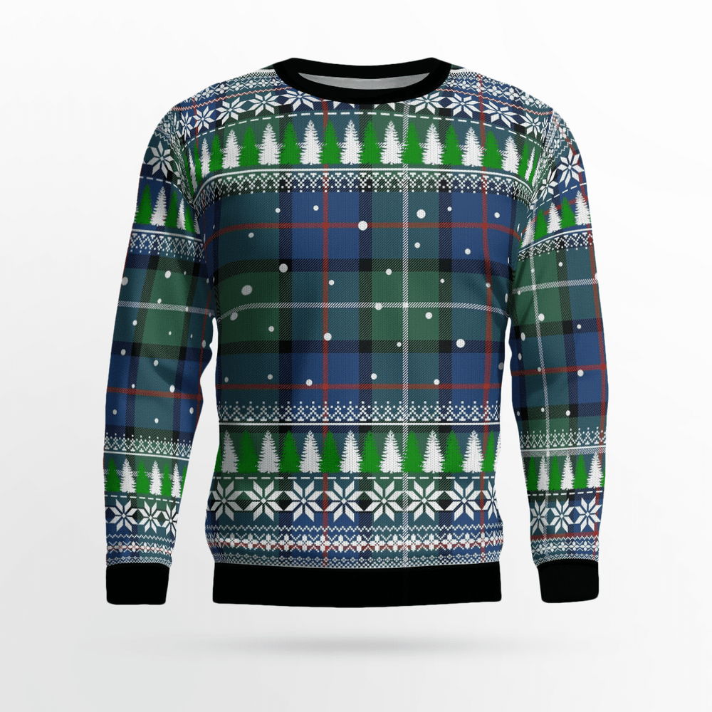 Clan Davidson of Tulloch Tartan Christmas Ugly Sweater PT54 Davidson of Tulloch Tartan Tartan Ugly Sweater