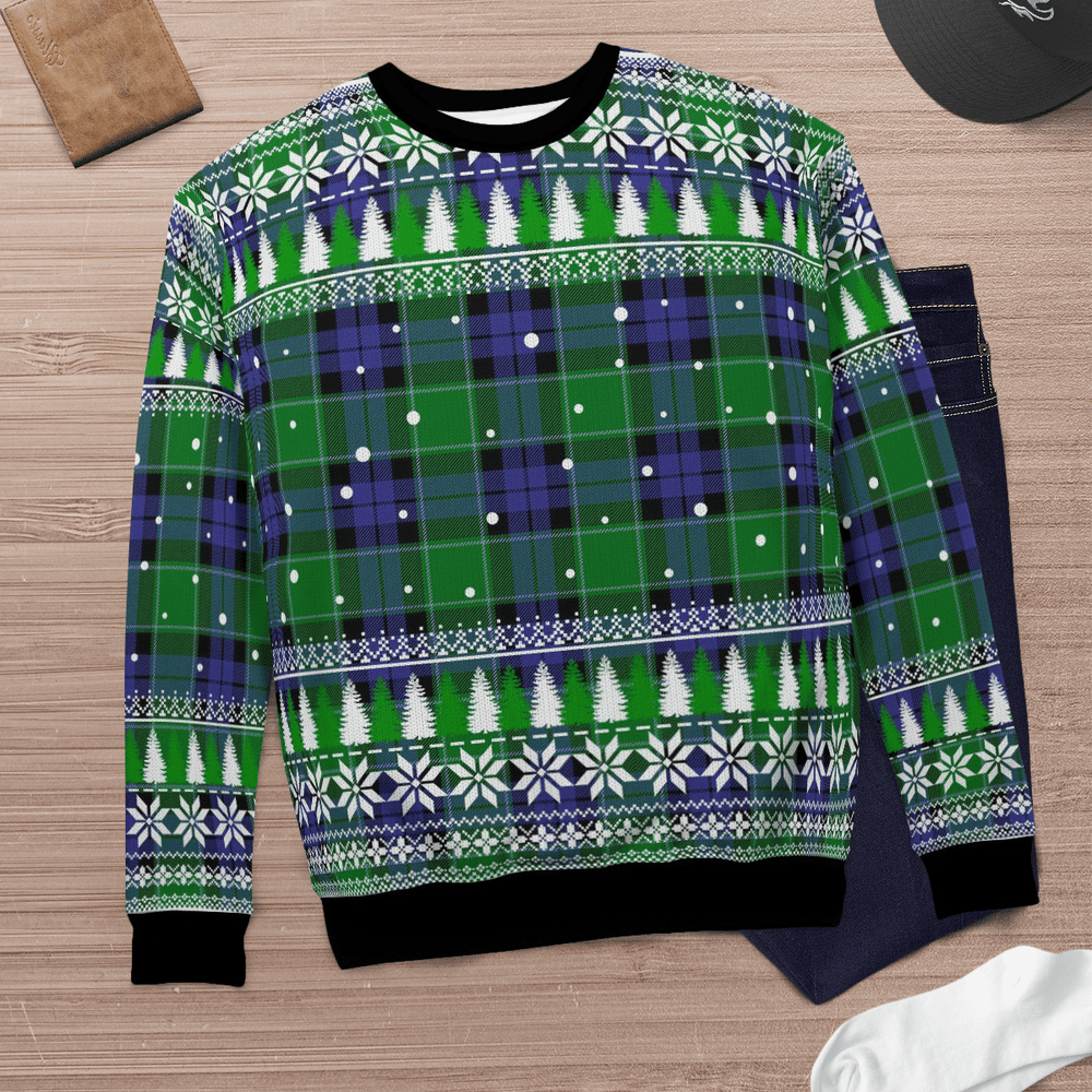 Clan Graham of Menteith Modern Tartan Christmas Ugly Sweater JD66 Graham of Menteith Modern Tartan Tartan Ugly Sweater