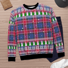 Clan Graham of Menteith Red Tartan Christmas Ugly Sweater WE74 Graham of Menteith Red Tartan Tartan Ugly Sweater