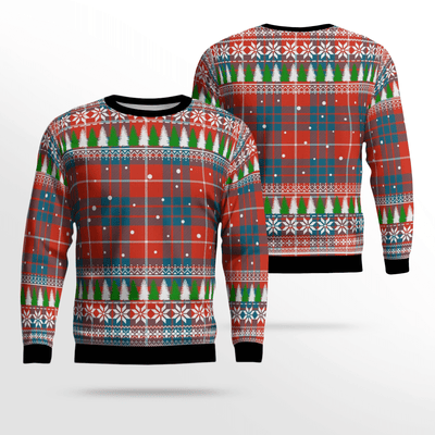 Clan Hamilton Ancient Tartan Christmas Ugly Sweater BU59