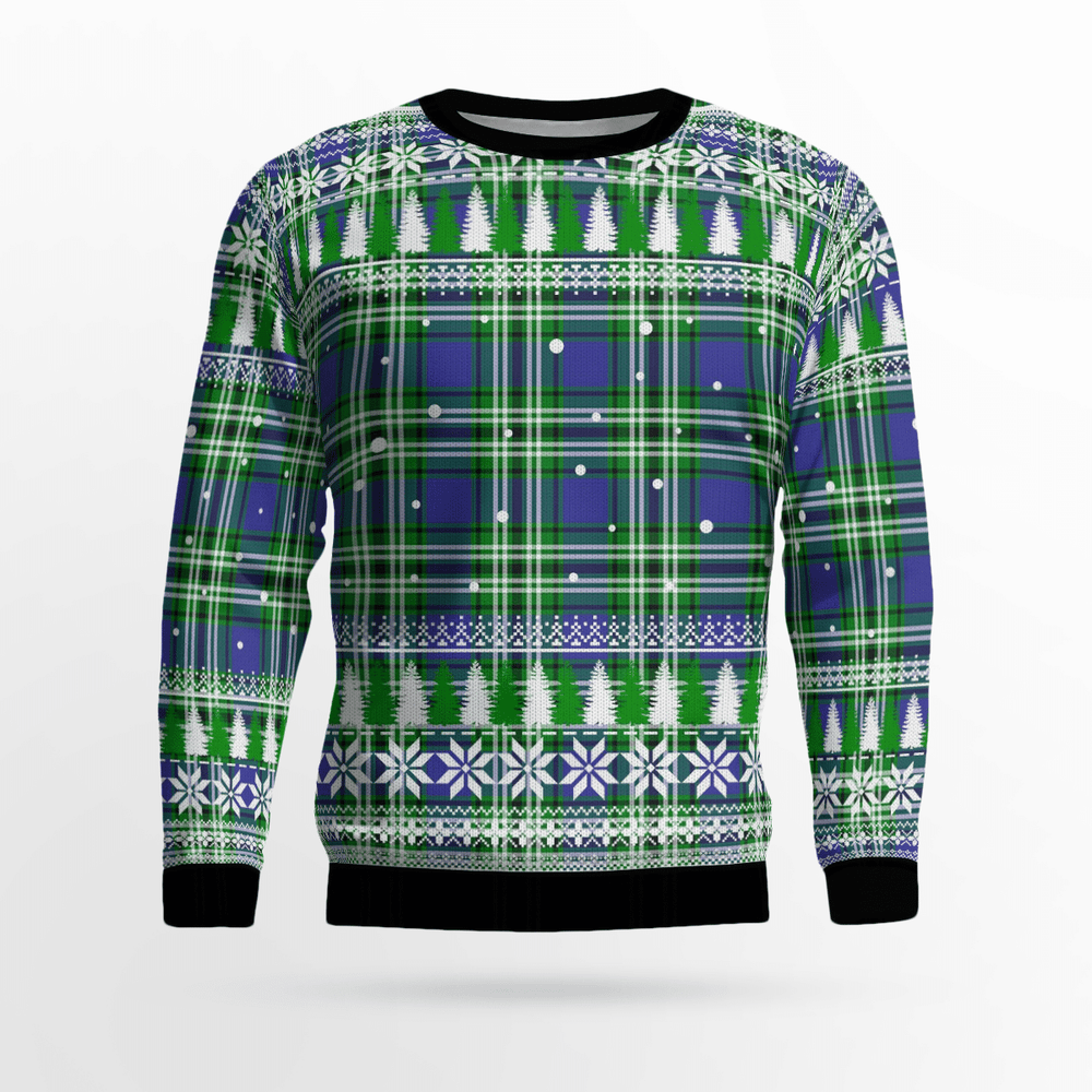 Clan Haliburton Tartan Christmas Ugly Sweater IL69 Haliburton Tartan Tartan Ugly Sweater