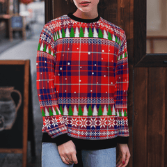 Clan Hamilton Modern Tartan Christmas Ugly Sweater JC70 Hamilton Modern Tartan Tartan Ugly Sweater