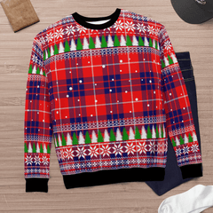 Clan Hamilton Modern Tartan Christmas Ugly Sweater JC70 Hamilton Modern Tartan Tartan Ugly Sweater