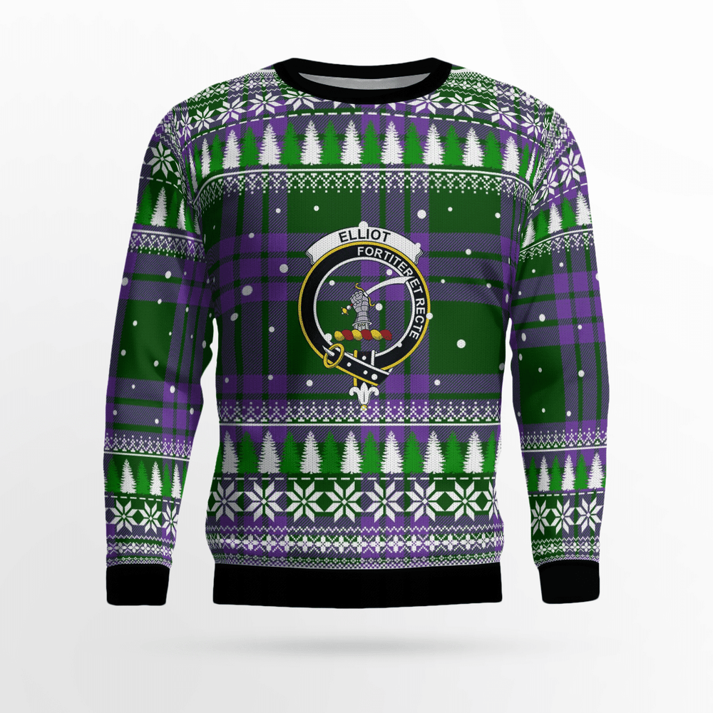 Clan Elphinstone Tartan Christmas Ugly Sweater JQ80 Elphinstone Tartan Tartan Ugly Sweater