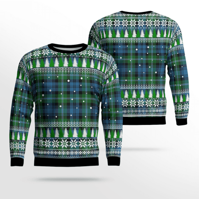 Clan Lyon Tartan Christmas Ugly Sweater QK89