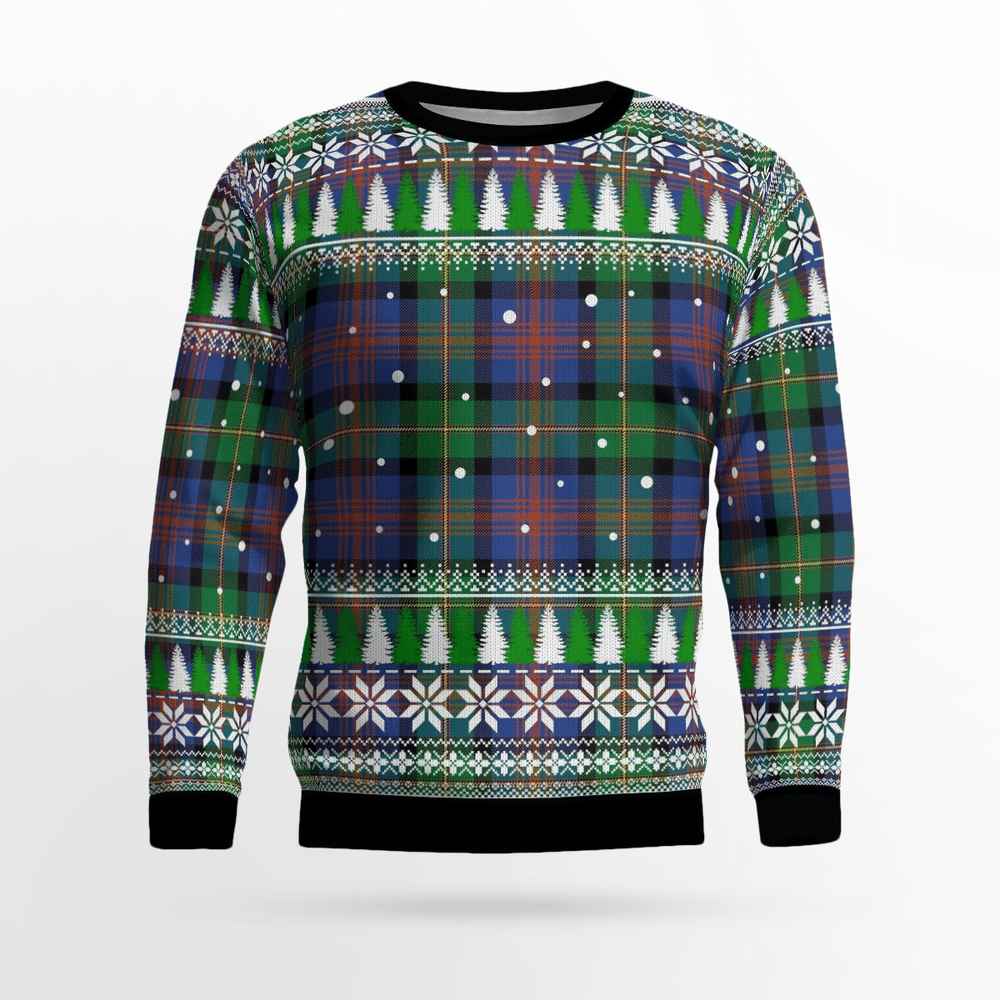 Clan Logan Ancient Tartan Christmas Ugly Sweater JN47 Logan Ancient Tartan Tartan Ugly Sweater
