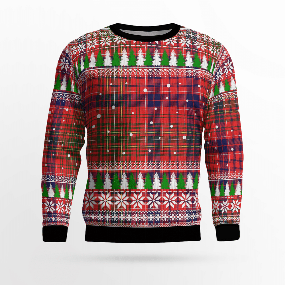 Clan Lumsden Modern Tartan Christmas Ugly Sweater CY44 Lumsden Modern Tartan Tartan Ugly Sweater