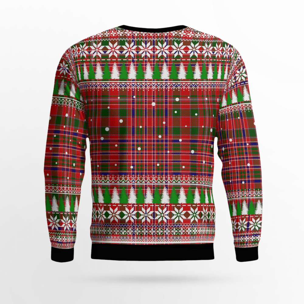 Clan MacAlister Modern Tartan Christmas Ugly Sweater ND51 MacAlister Modern Tartan Tartan Ugly Sweater