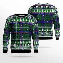 Clan MacDonald of the Isles Hunting Modern Tartan Christmas Ugly Sweater QO78 MacDonald of the Isles Hunting Modern Tartan Tartan Ugly Sweater