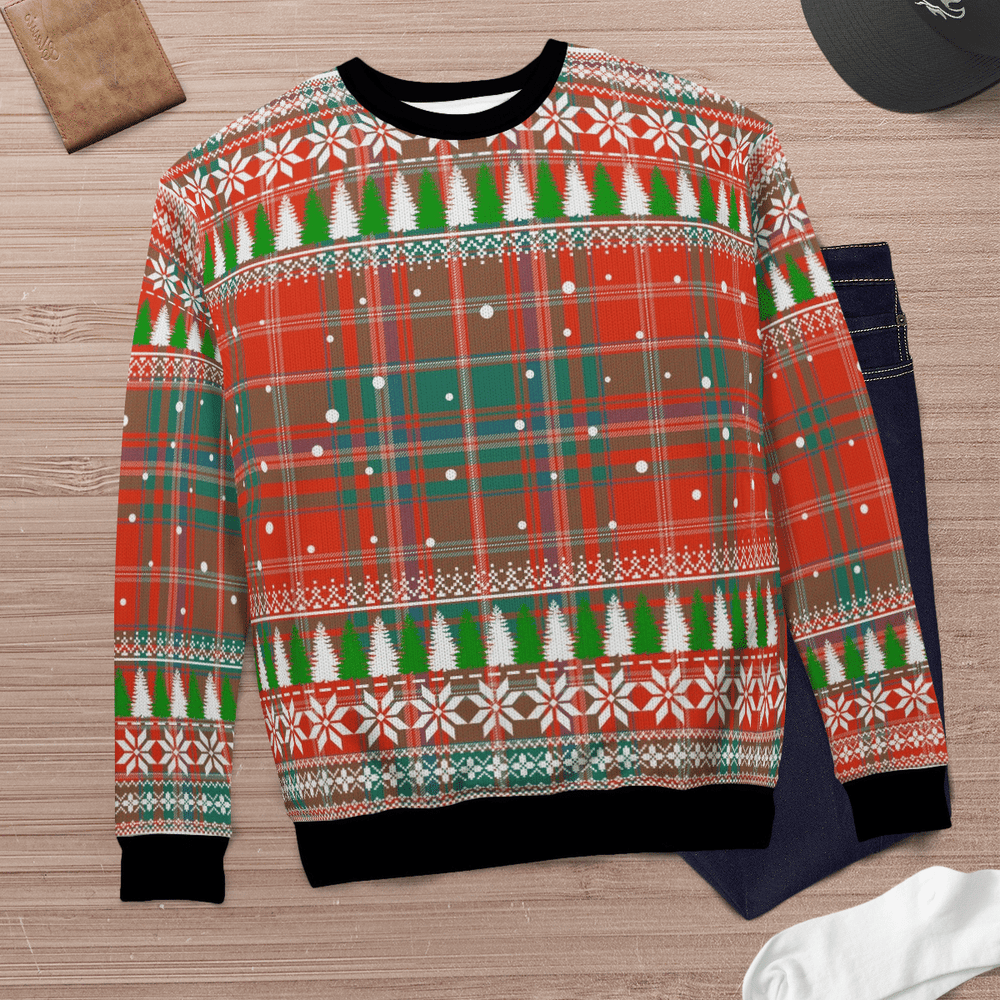 Clan MacDougall Ancient Tartan Christmas Ugly Sweater YX67 MacDougall Ancient Tartan Tartan Ugly Sweater