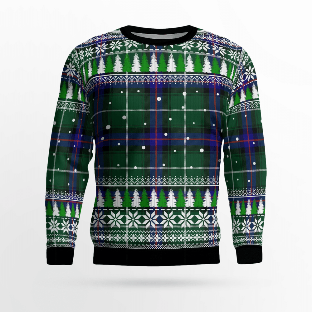 Clan MacDonald of the Isles Hunting Modern Tartan Christmas Ugly Sweater QO78 MacDonald of the Isles Hunting Modern Tartan Tartan Ugly Sweater