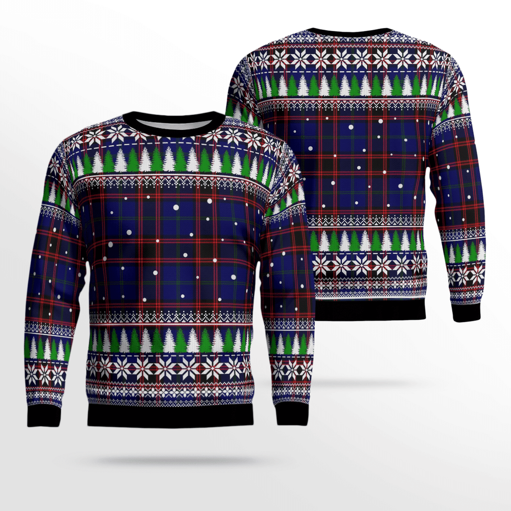Clan Home Modern Tartan Christmas Ugly Sweater NN97 Home Modern Tartan Tartan Ugly Sweater