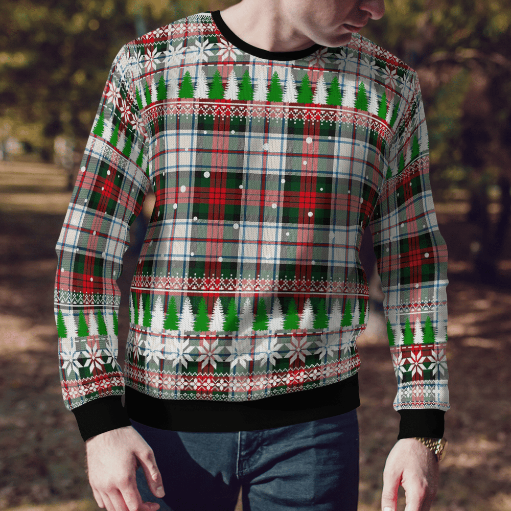 Clan MacDuff Dress Modern Tartan Christmas Ugly Sweater RL84 MacDuff Dress Modern Tartan Tartan Ugly Sweater