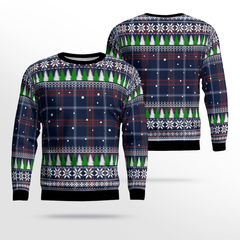 Clan Jewish Tartan Tartan Christmas Ugly Sweater AW24 Jewish Tartan Tartan Tartan Ugly Sweater