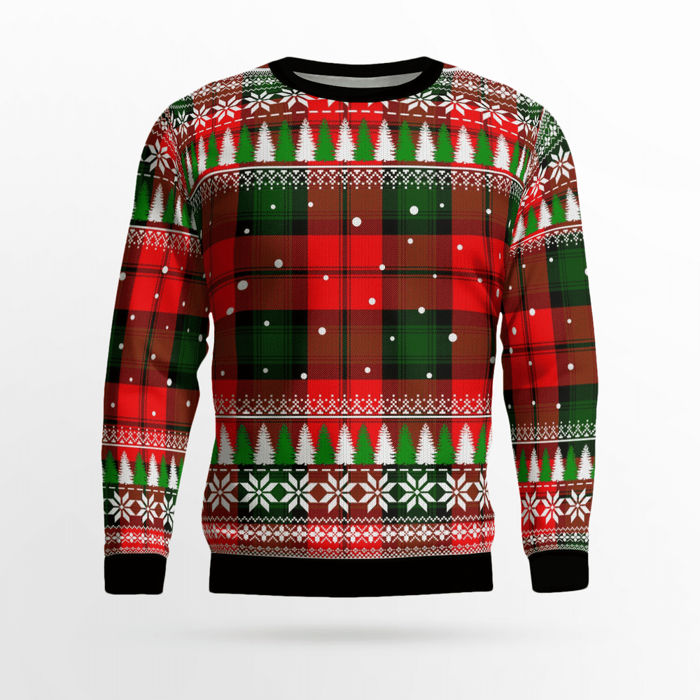Clan Kerr Modern Tartan Christmas Ugly Sweater DK44 Kerr Modern Tartan Tartan Ugly Sweater