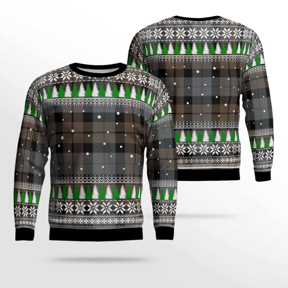 Clan MacKay Weathered Tartan Christmas Ugly Sweater IJ93 MacKay Weathered Tartan Tartan Ugly Sweater