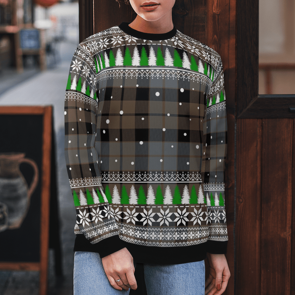 Clan MacKay Weathered Tartan Christmas Ugly Sweater IJ93 MacKay Weathered Tartan Tartan Ugly Sweater