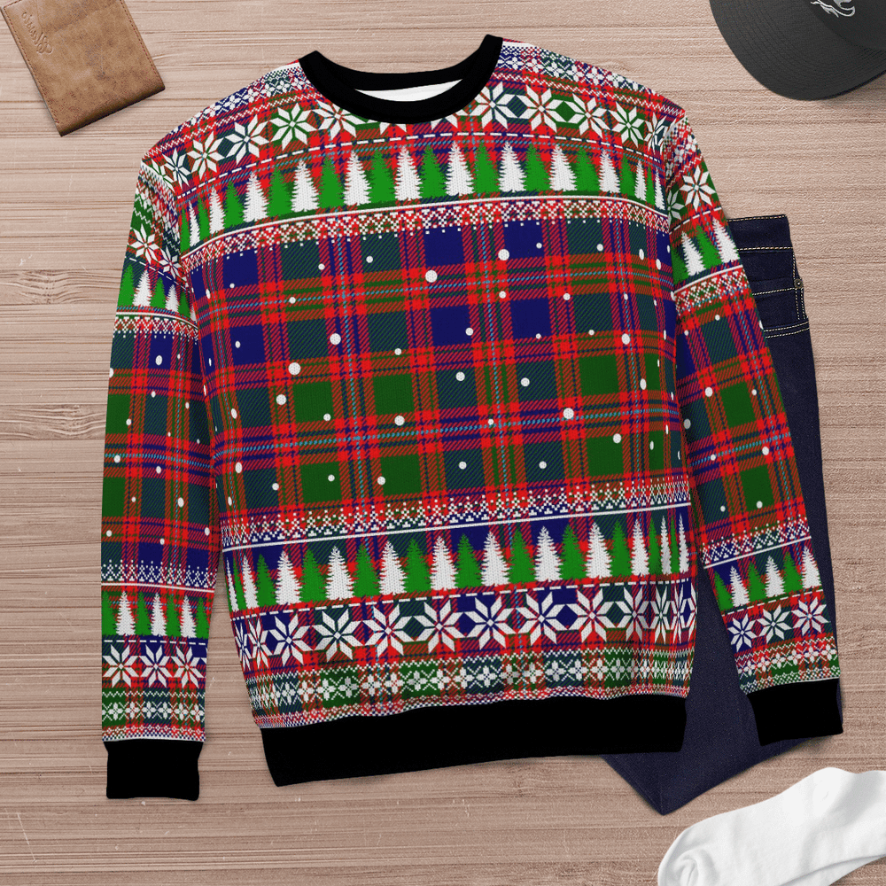 Clan MacIntyre Modern Tartan Christmas Ugly Sweater VK11 MacIntyre Modern Tartan Tartan Ugly Sweater