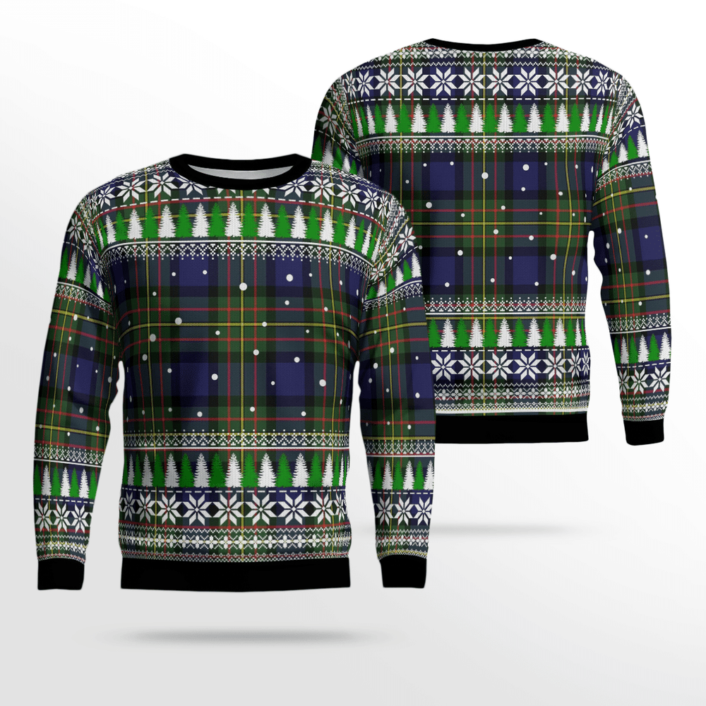 Clan MacLaren Modern Tartan Christmas Ugly Sweater HD85 MacLaren Modern Tartan Tartan Ugly Sweater