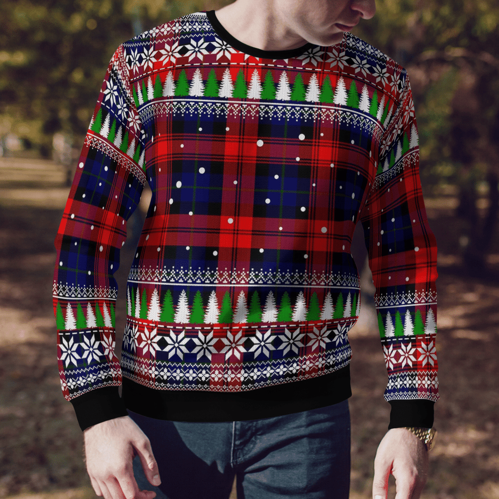 Clan MacLachlan Modern Tartan Christmas Ugly Sweater IT51 MacLachlan Modern Tartan Tartan Ugly Sweater
