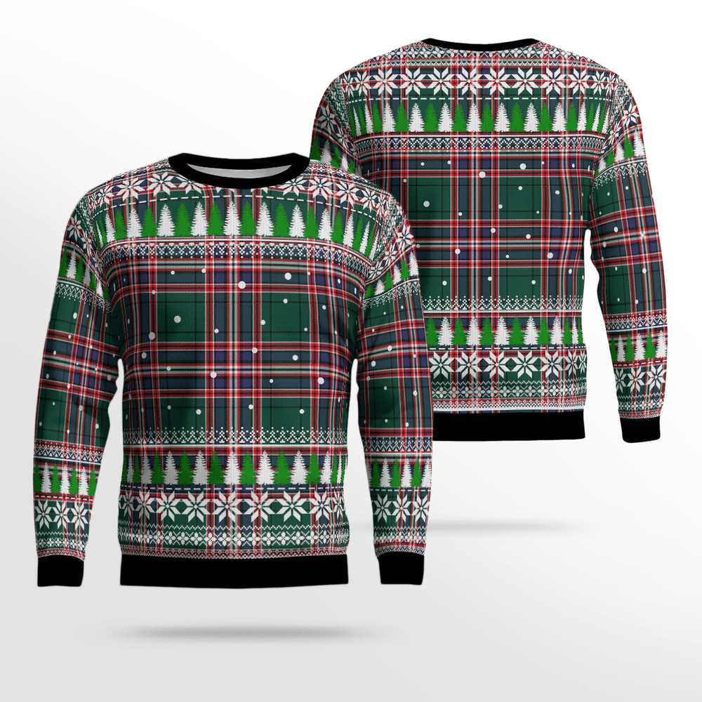 Clan MacFarlane Hunting Modern Tartan Christmas Ugly Sweater YZ60 MacFarlane Hunting Modern Tartan Tartan Ugly Sweater