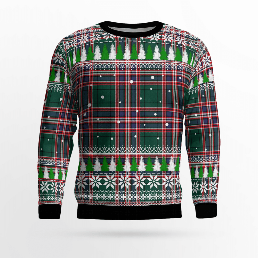 Clan MacFarlane Hunting Modern Tartan Christmas Ugly Sweater YZ60 MacFarlane Hunting Modern Tartan Tartan Ugly Sweater