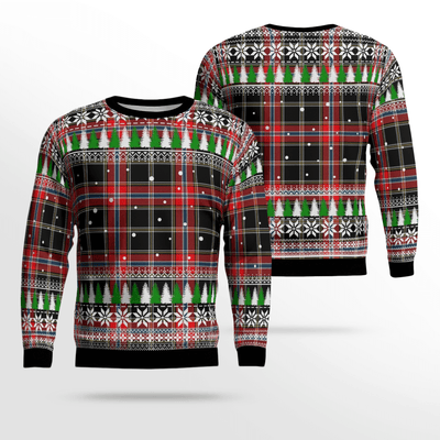 Clan Norwegian Night Tartan Christmas Ugly Sweater KI98