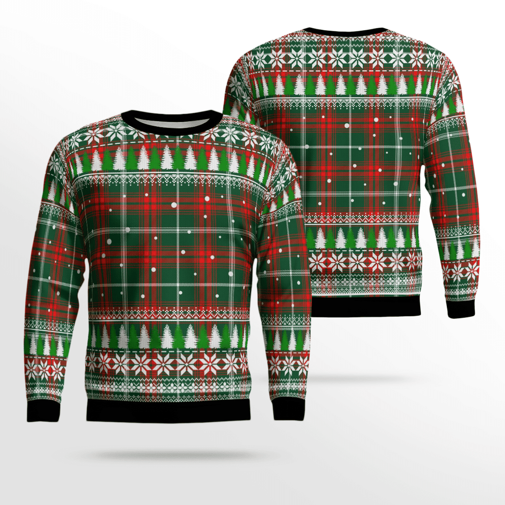 Clan Prince of Wales Tartan Christmas Ugly Sweater DE55 Prince of Wales Tartan Tartan Ugly Sweater
