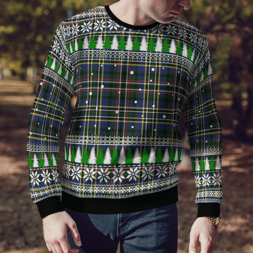 Clan Scott Green Modern Tartan Christmas Ugly Sweater SX88 Scott Green Modern Tartan Tartan Ugly Sweater
