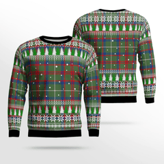 Clan Shaw Green Modern Tartan Christmas Ugly Sweater YS25 Shaw Green Modern Tartan Tartan Ugly Sweater