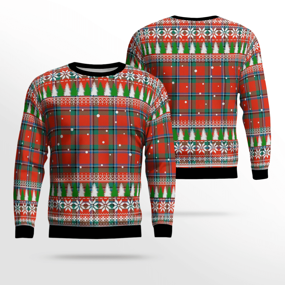 Clan Sinclair Ancient Tartan Christmas Ugly Sweater CM55 Sinclair Ancient Tartan Tartan Ugly Sweater