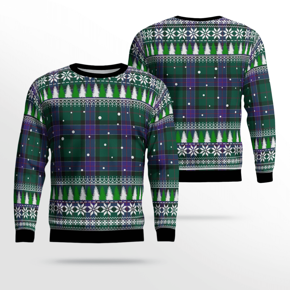 Clan Sinclair Hunting Modern Tartan Christmas Ugly Sweater HE74 Sinclair Hunting Modern Tartan Tartan Ugly Sweater