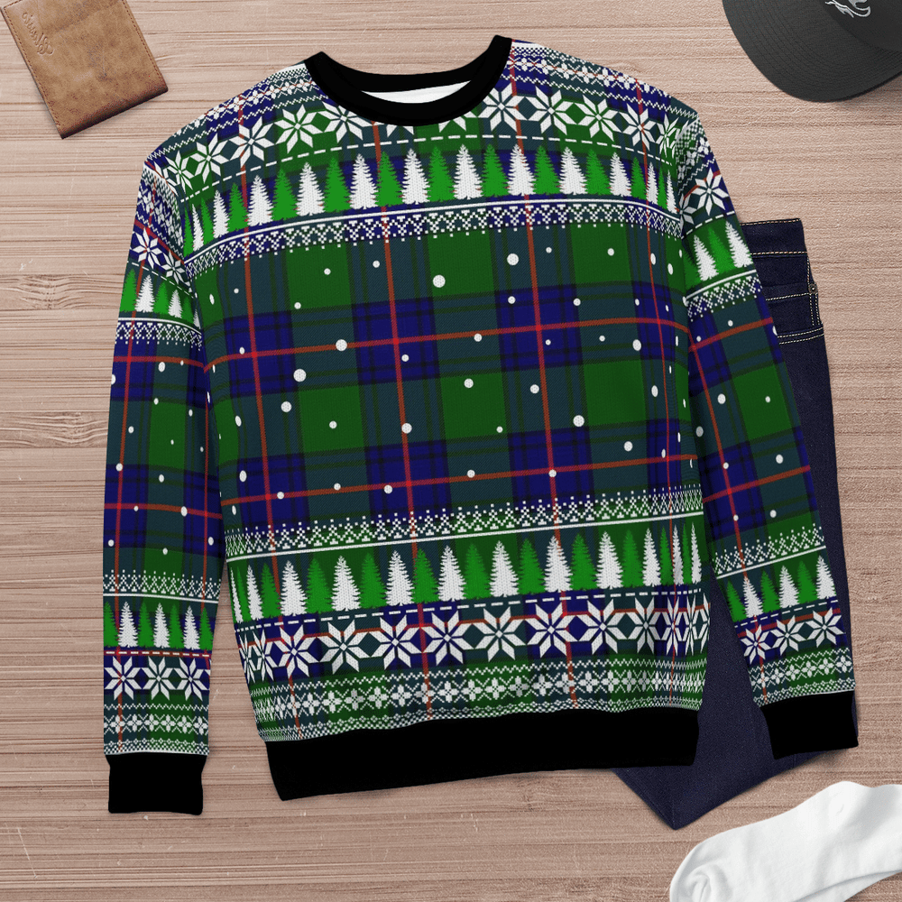 Clan Shaw Modern Tartan Christmas Ugly Sweater PZ67 Shaw Modern Tartan Tartan Ugly Sweater