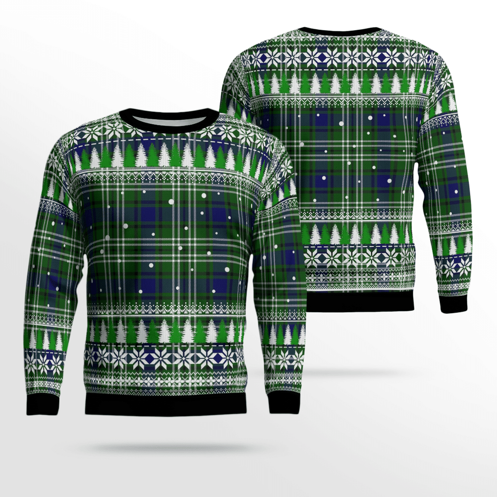 Clan Purves (Tweedside) Tartan Christmas Ugly Sweater GR41 Purves (Tweedside) Tartan Tartan Ugly Sweater