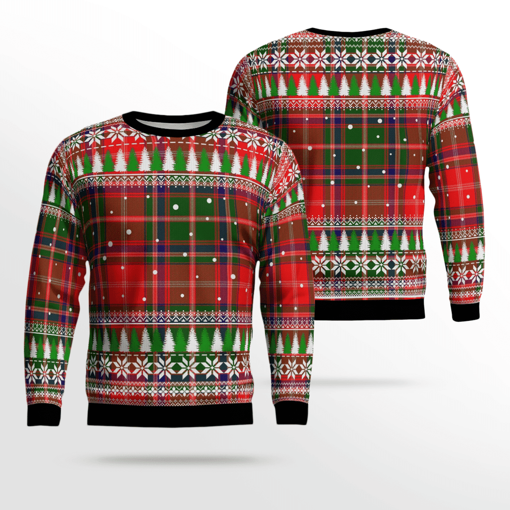 Clan Somerville Modern Tartan Christmas Ugly Sweater LH36 Somerville Modern Tartan Tartan Ugly Sweater