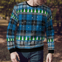 Clan Ramsay Blue Ancient Tartan Christmas Ugly Sweater KP14 Ramsay Blue Ancient Tartan Tartan Ugly Sweater