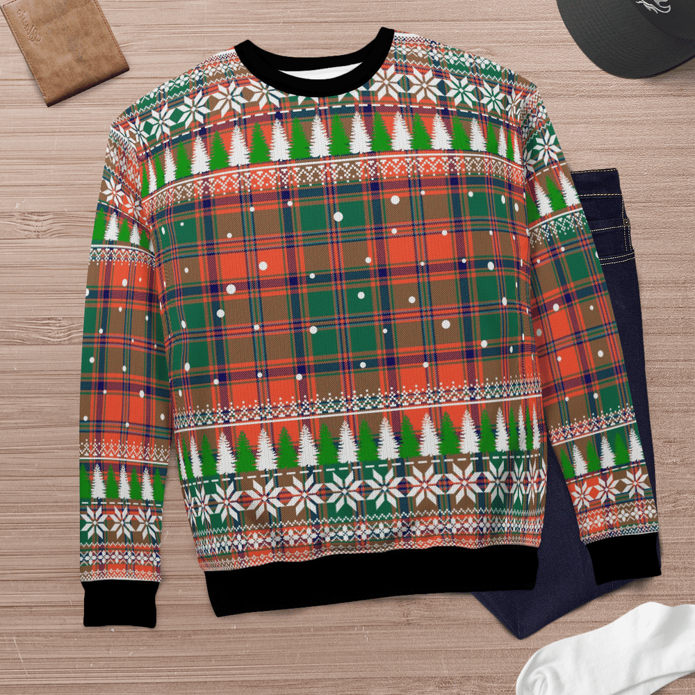 Clan Stewart of Appin Ancient Tartan Christmas Ugly Sweater ZO91 Stewart of Appin Ancient Tartan Tartan Ugly Sweater