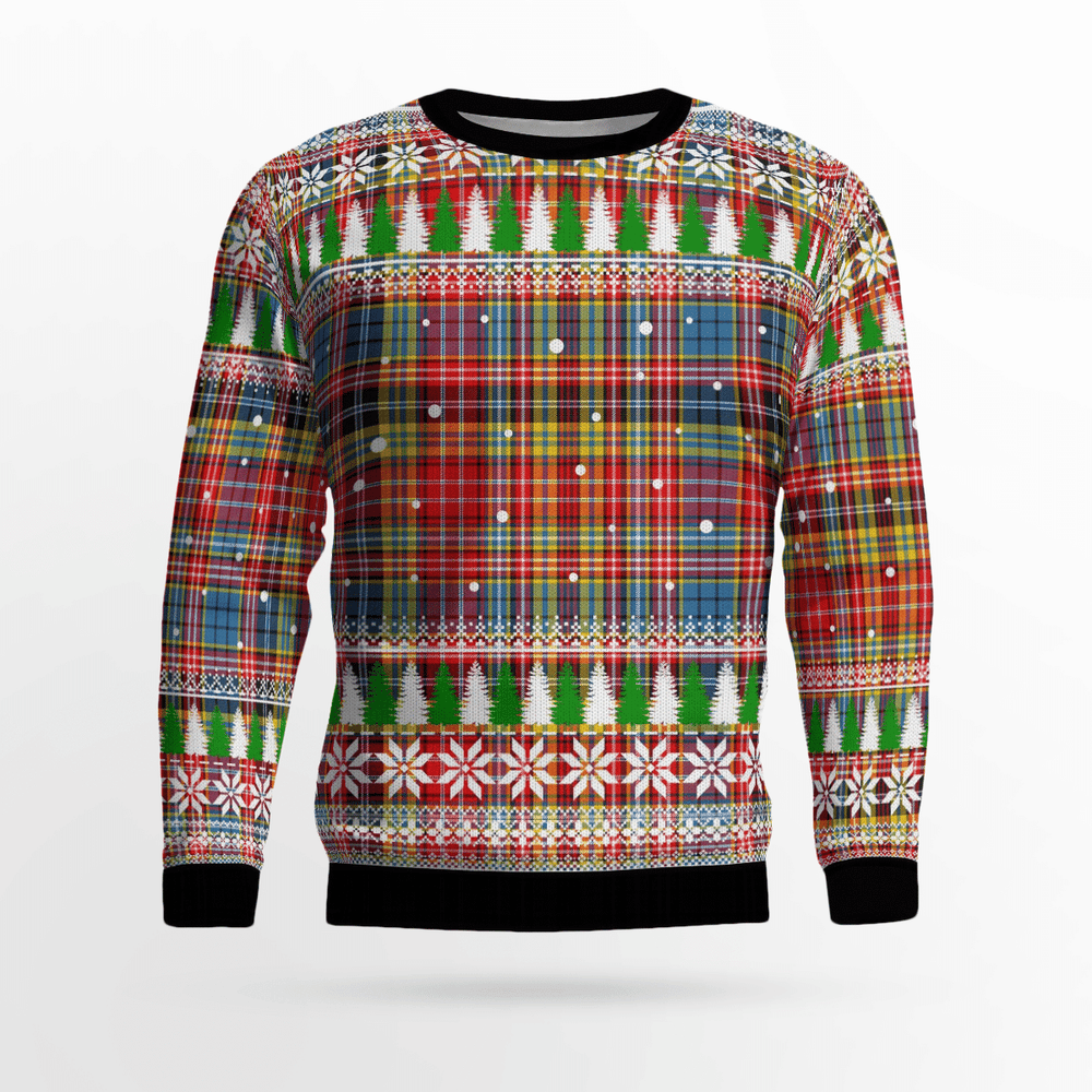 Clan Ogilvie of Airlie Ancient Tartan Christmas Ugly Sweater IP48 Ogilvie of Airlie Ancient Tartan Tartan Ugly Sweater