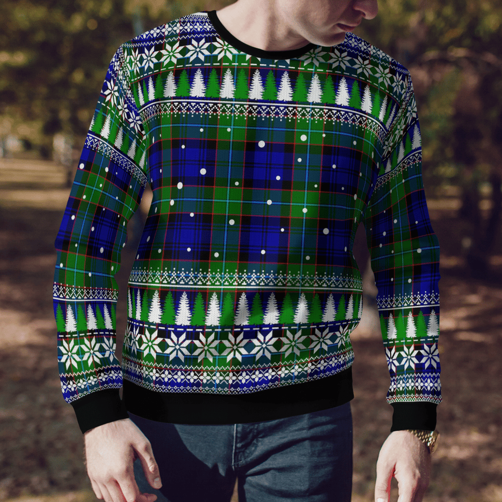 Clan Sempill Modern Tartan Christmas Ugly Sweater GS31 Sempill Modern Tartan Tartan Ugly Sweater