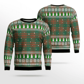 Clan Menzies Green Ancient Tartan Christmas Ugly Sweater FO48 Menzies Green Ancient Tartan Tartan Ugly Sweater