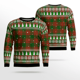 Clan Menzies Green Modern Tartan Christmas Ugly Sweater YL30 Menzies Green Modern Tartan Tartan Ugly Sweater