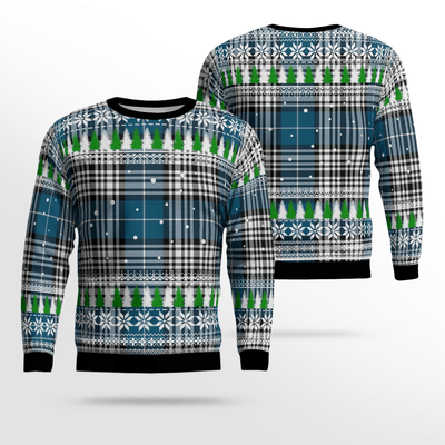 Clan Napier Modern Tartan Christmas Ugly Sweater ZC17