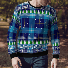 Clan McKerrell Tartan Christmas Ugly Sweater LG59 McKerrell Tartan Tartan Ugly Sweater