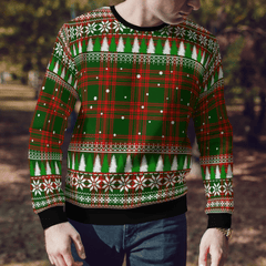 Clan Menzies Green Modern Tartan Christmas Ugly Sweater YL30 Menzies Green Modern Tartan Tartan Ugly Sweater